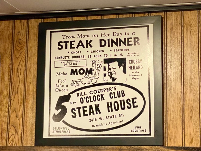 Great Story about the Five O’ Clock Steakhouse’s 75th Anniversary onmilwaukee.com